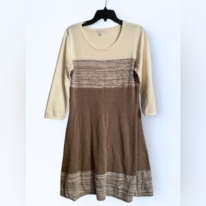 New York & Company Cream Knit Dress